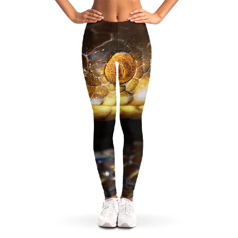 Limited Edition Malagasy Cat Eyed Snake Print Women's Leggings