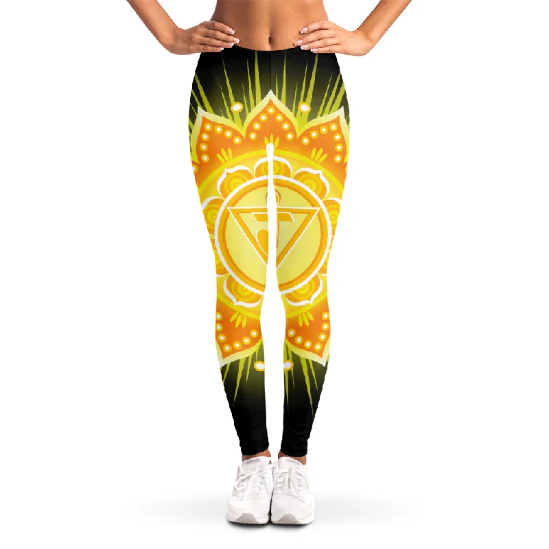 New Arrival Manipura Chakra Mandala Print Women's Leggings