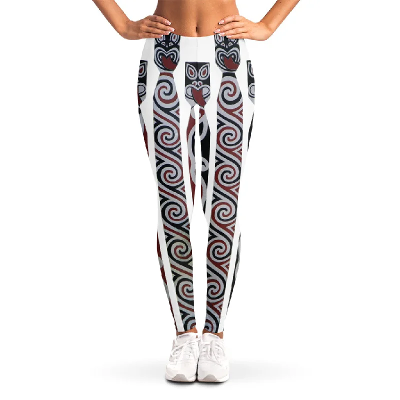 Super Deal Maori Fence Print Women's Leggings
