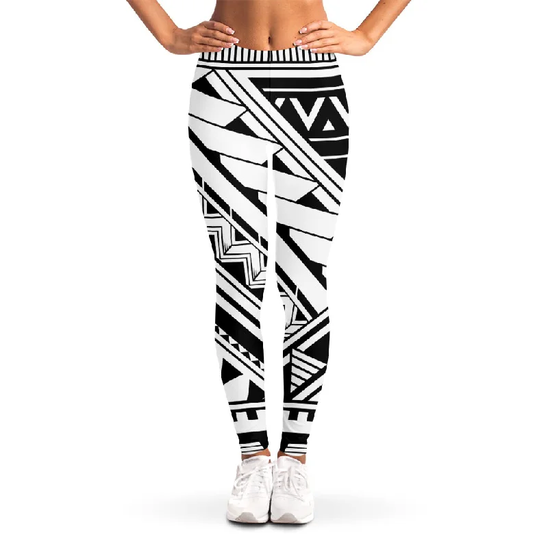 Price Reduction Maori Polynesian Tattoo Pattern Print Women's Leggings
