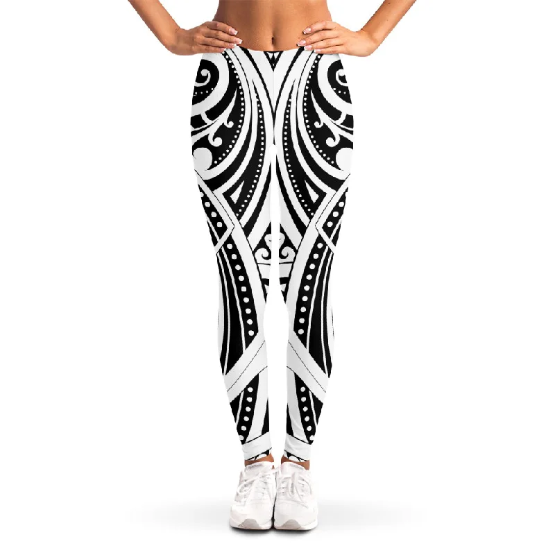 Buy Now Maori Tribal Tattoo Pattern Print Women's Leggings