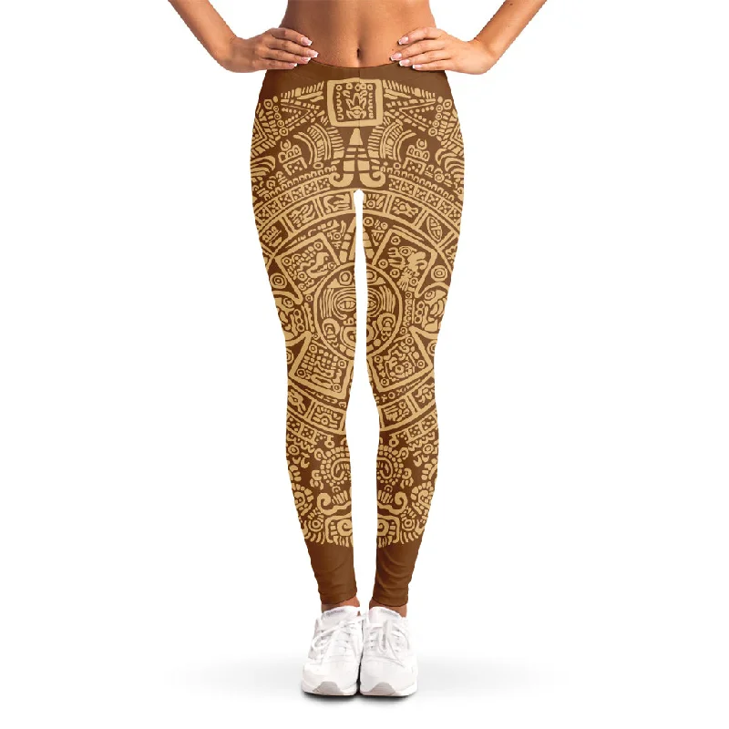 Overstock Mayan Calendar Print Women's Leggings