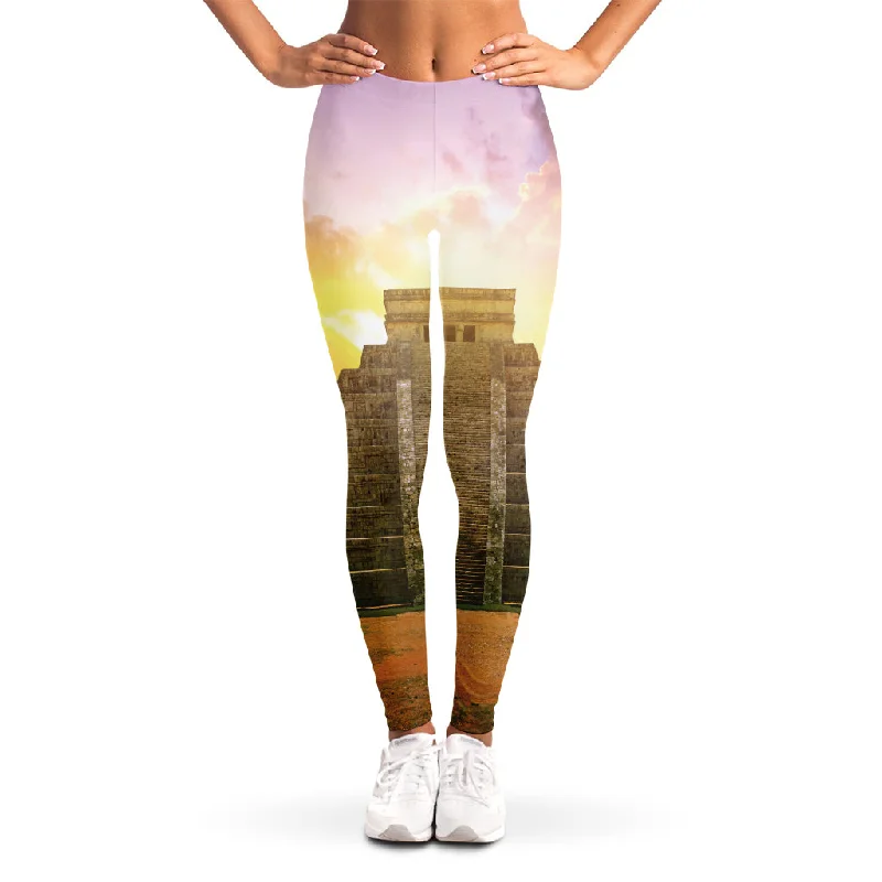 Major Savings Mayan Civilization Print Women's Leggings