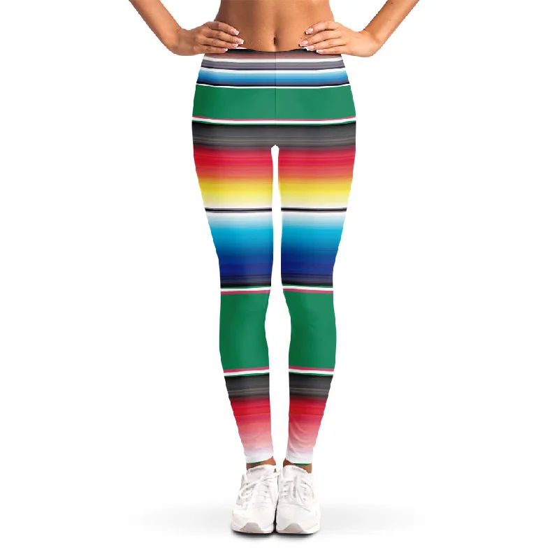 Exclusive Access Mexican Striped Blanket Pattern Print Women's Leggings