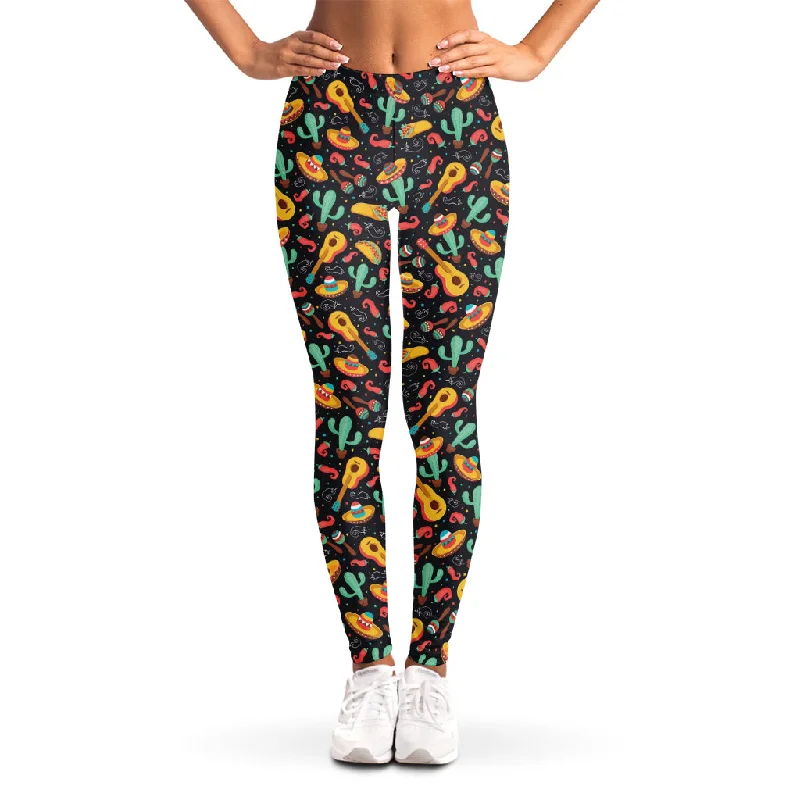 Special Buy Mexico Cinco de Mayo Pattern Print Women's Leggings