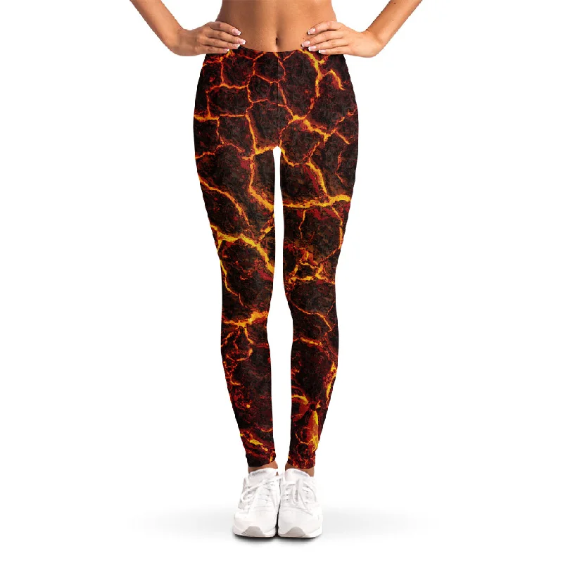 Unmissable Offer Molten Lava Print Women's Leggings