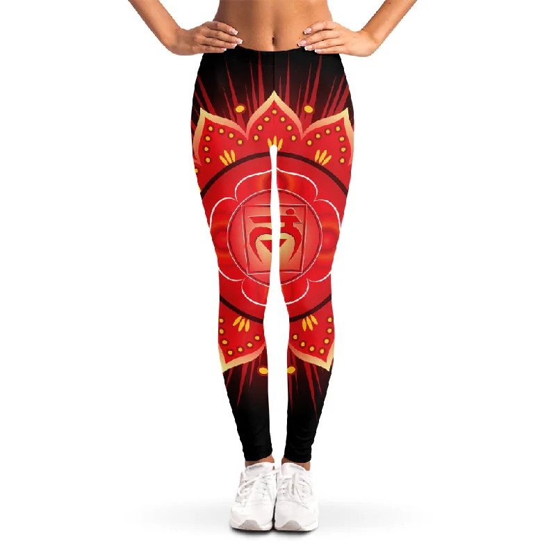 Quick Sale Muladhara Chakra Mandala Print Women's Leggings