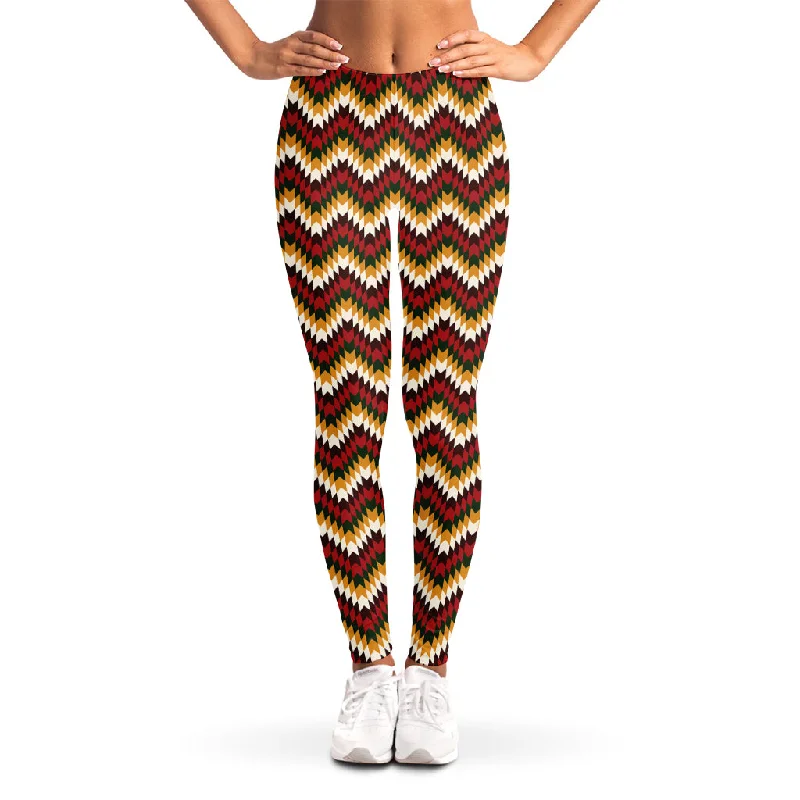 Huge Discounts Native American Chevron Tribal Print Women's Leggings
