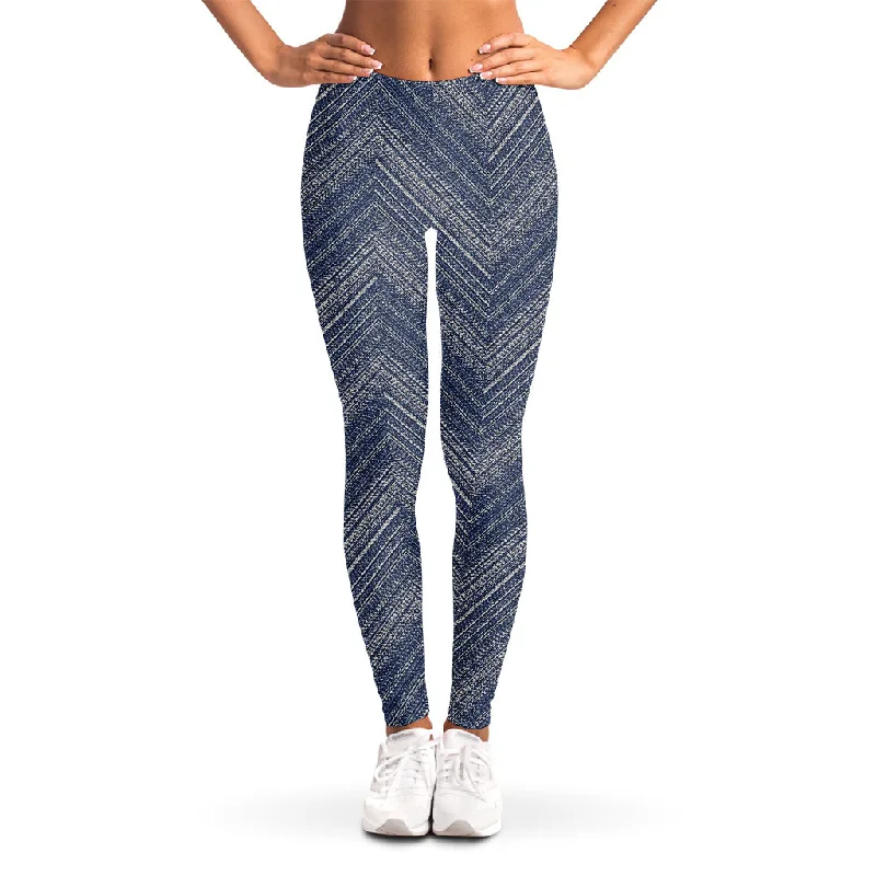 Overstock Sale Native Denim Jeans Pattern Print Women's Leggings