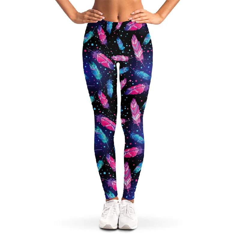 Inventory Reduction Native Feather Pattern Print Women's Leggings