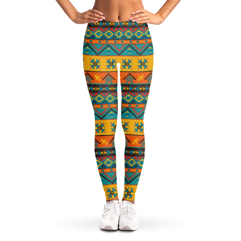 Friends and Family Sale Native Indian Inspired Pattern Print Women's Leggings