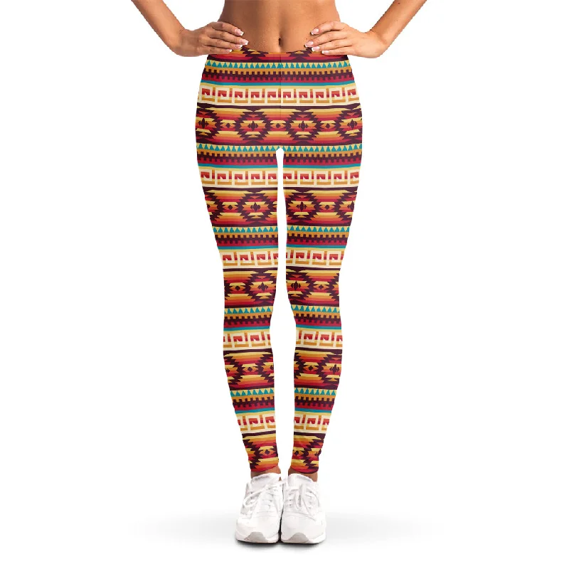 Limited Quantity Native Inspired Pattern Print Women's Leggings