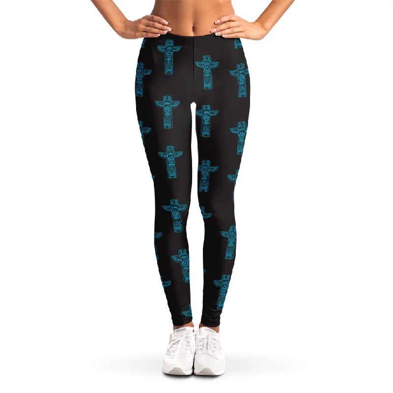 Online Exclusive Native Totem Pattern Print Women's Leggings