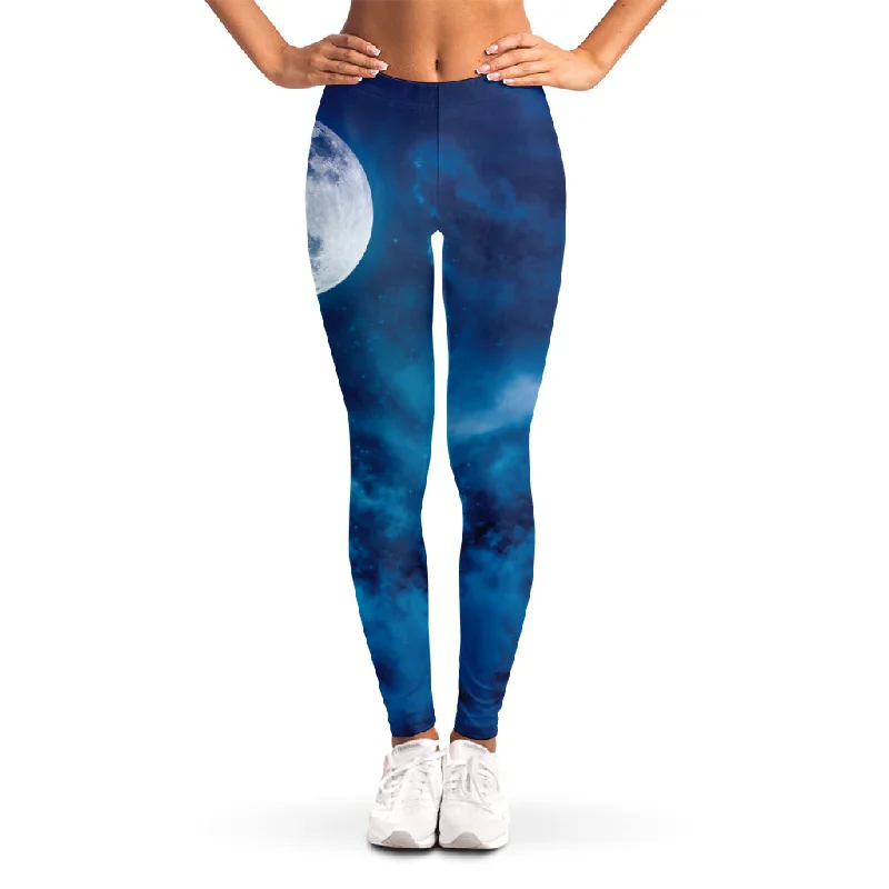 Daily Specials Night Sky And Moonlight Print Women's Leggings