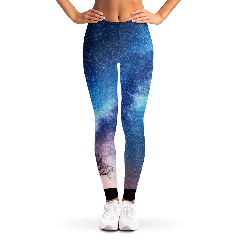 YEAR-End Sale Night Sky Milky Way Print Women's Leggings