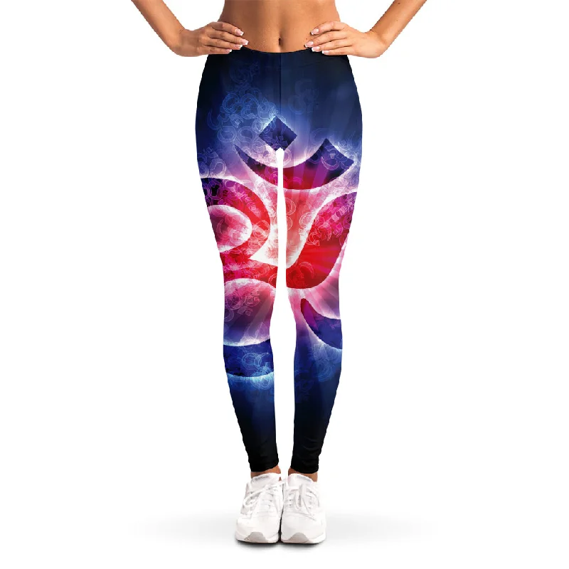 Don't Wait Om Sign Print Women's Leggings