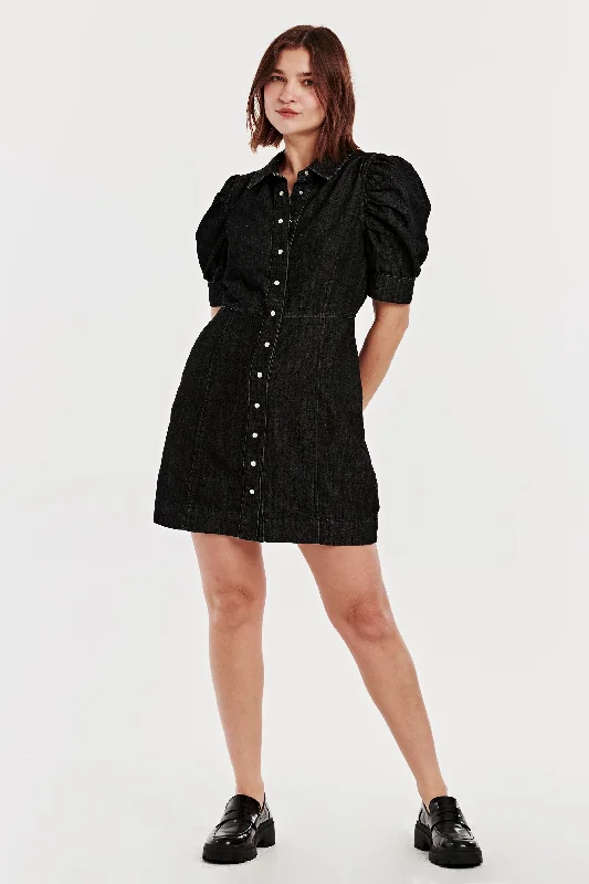 Special Savings ADELINE BUTTON DOWN DRESS DARK ROADS