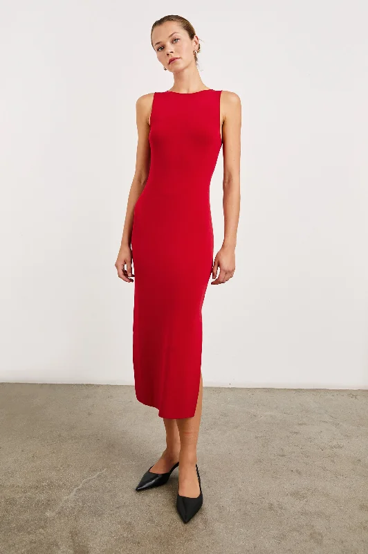 Price Meltdown ALORA DRESS - CHERRY