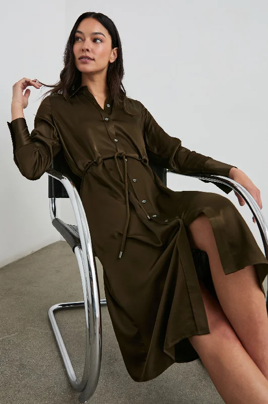 Discount Deals ANINA DRESS - DARK MOSS