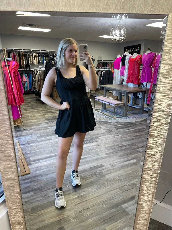Midnight Madness Athletic Active Dress - Black