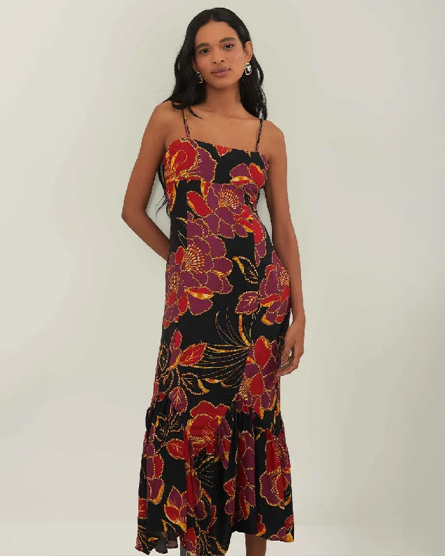 Super Sale Black Shiny Chita Maxi Dress