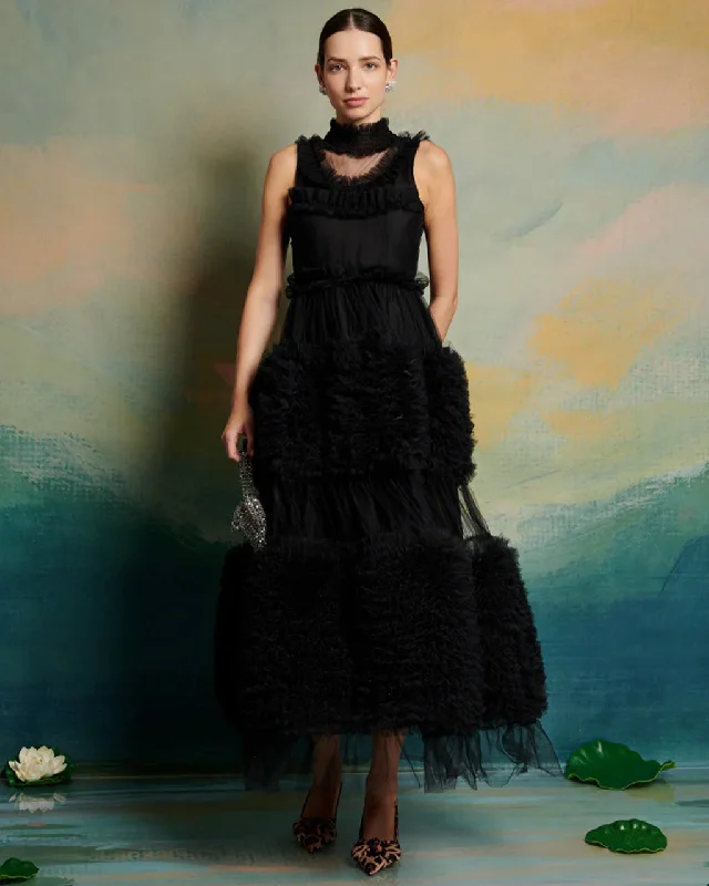 Discount Mania Black Swan Tulle Dress