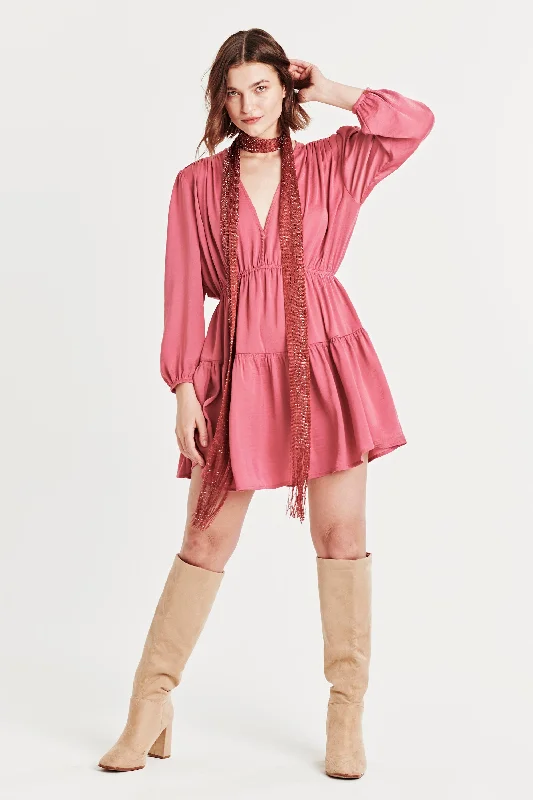 New Markdowns BONIE RUCHED DRESS DUSK PINK
