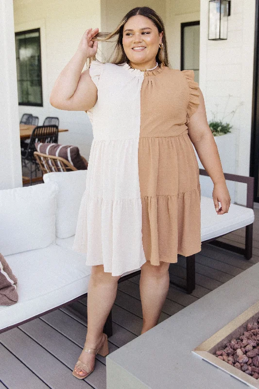 Midnight Madness Break Even Ruffled Tiered Dress