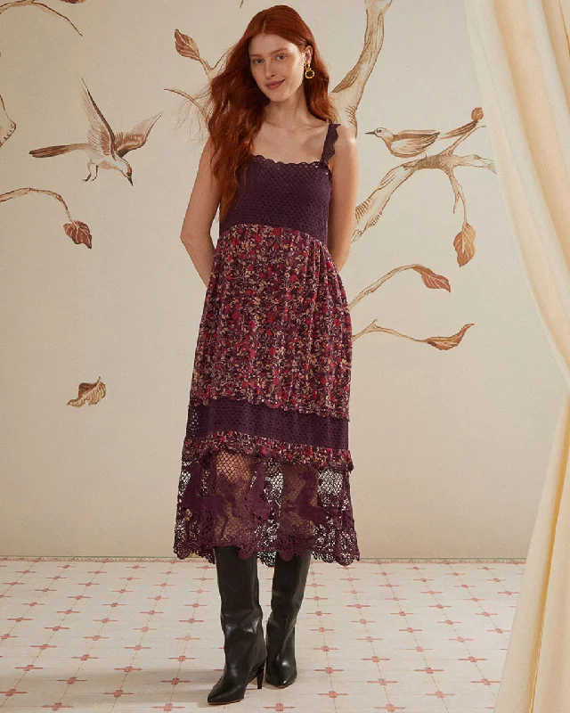 Big Savings Chelsea Garden Lace Sleeveless Midi Dress