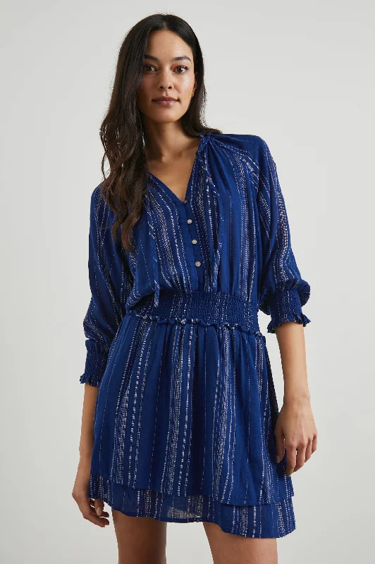 Midnight Madness CRYSTAL DRESS - NOJA STRIPE