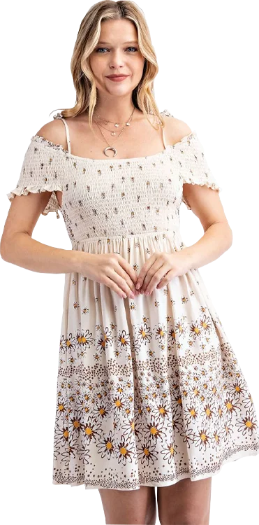 Hurry In Easel Daisy Dress