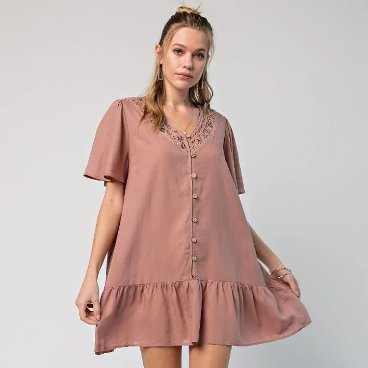 Overstock Easel Lace Dress