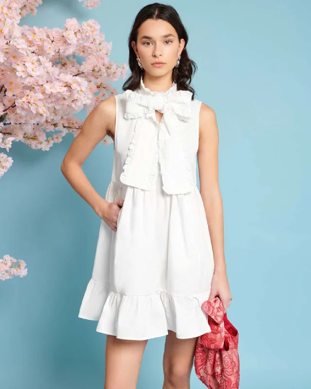 Take Advantage Enchanted Bow Dress - True White