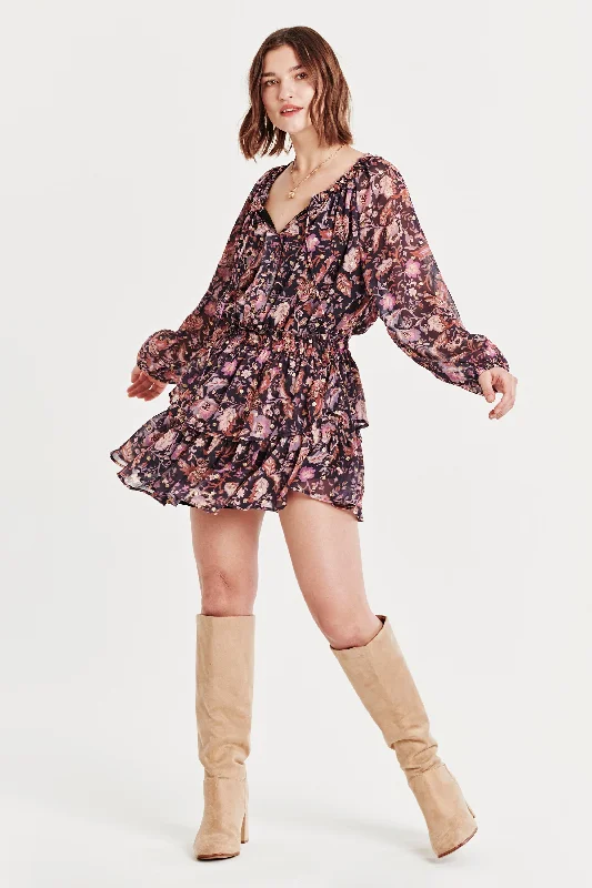 Weekend Deal FAYE RAGLAN SLEEVE DRESS GOLDEN IRIS