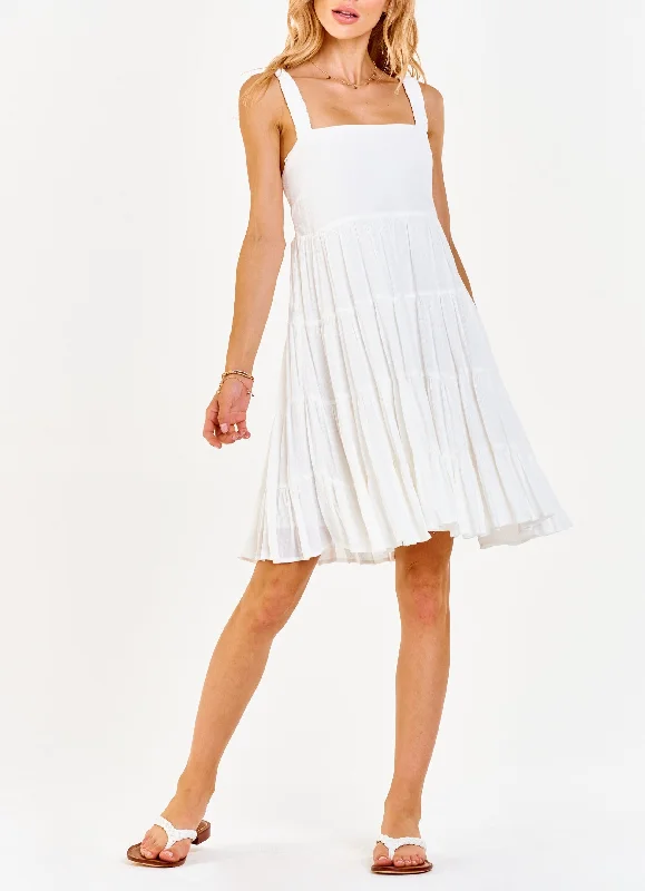 Factory Direct Sale FAYE STRAP TANK DRESS WHITE