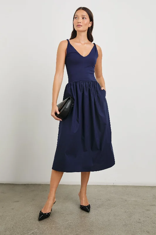 Deal Frenzy FRANCA DRESS - NAVY