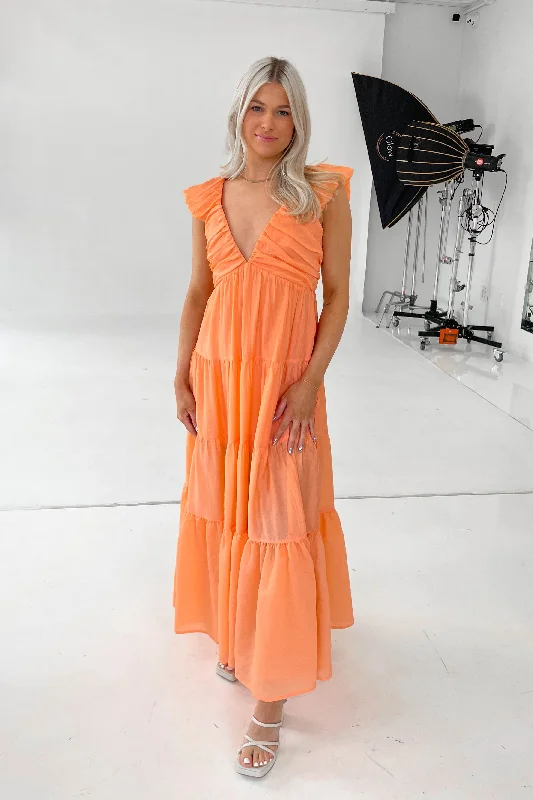 Can't Be Beat Getaway Dress in Orange