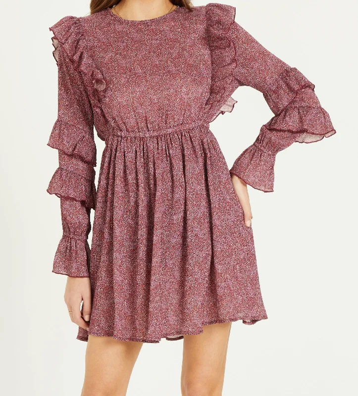 Unbeatable Prices GRACEANN CINCHED WAIST DRESS MULBERRY PIXEL