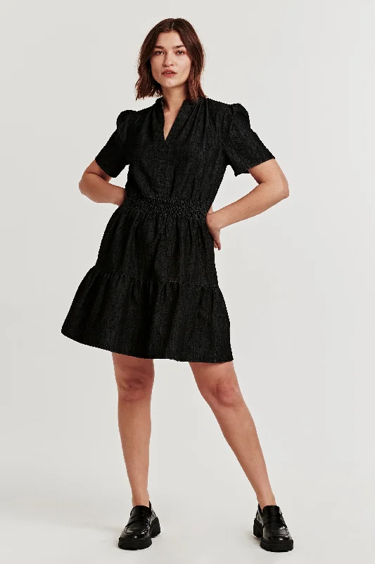Online Specials HEIDI SMOCK WAIST DRESS DARK ROADS