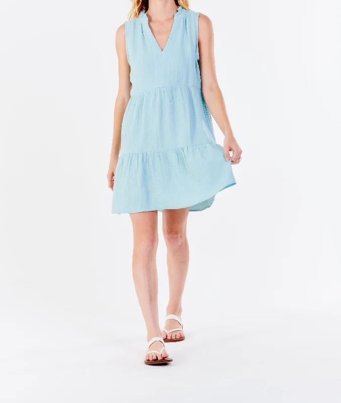 Flash Sale HELENA SLEEVELESS DRESS ARTIC BLUE