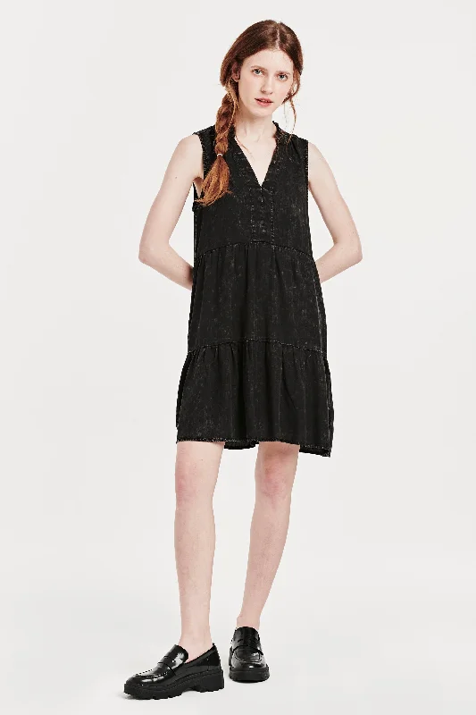 Quick Sale HELENA SLEEVELESS DRESS BLACK MINERAL