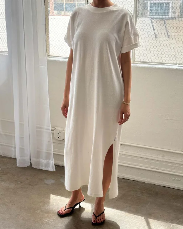 Daily Deals Her Dress - White Cotton