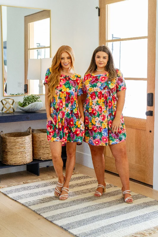 Price Drop In The Garden Floral Dress