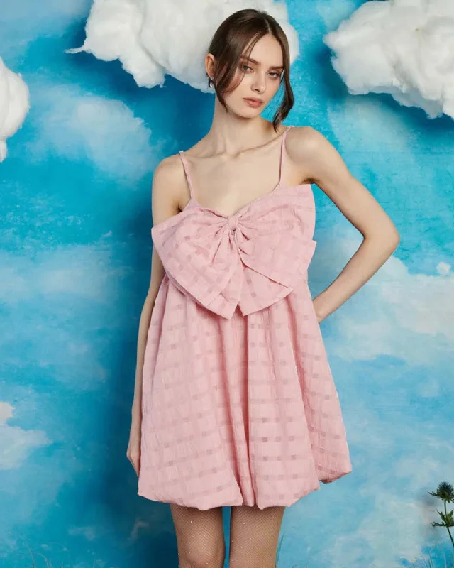 Don't Wait Mane Bow Mini Dress