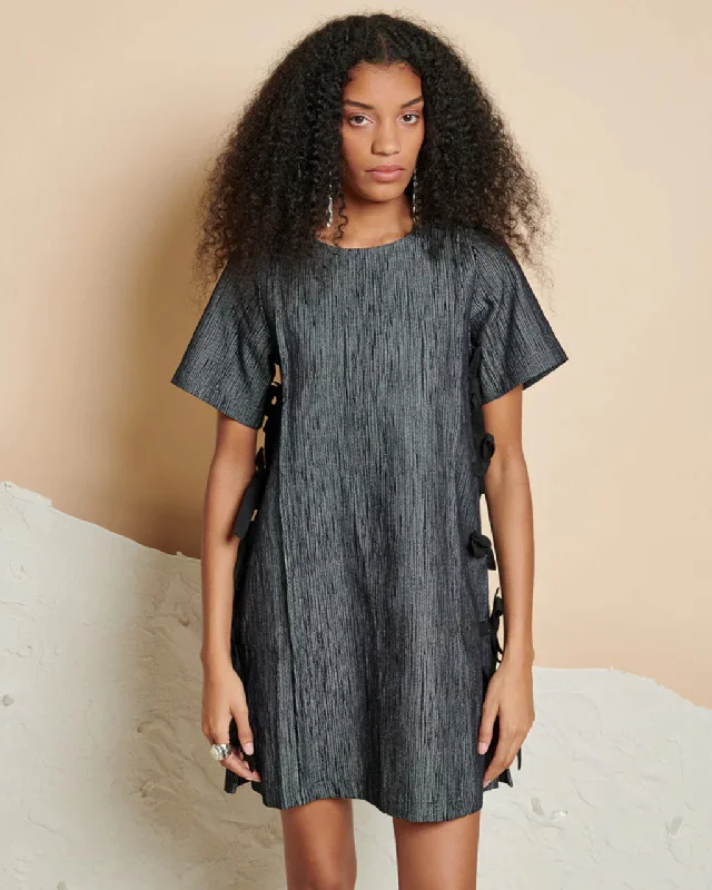 Don't Miss Mara Mini Dress - Washed Black