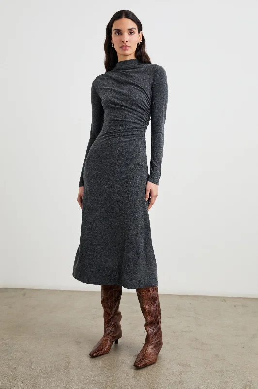 Midnight Sale MARGARET DRESS - CHARCOAL
