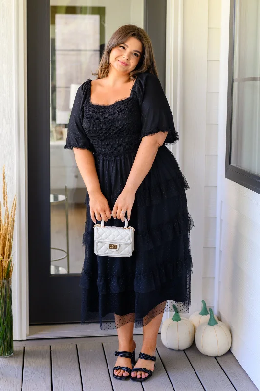Get It Before It’s Gone Midnight Waltz Midi Dress