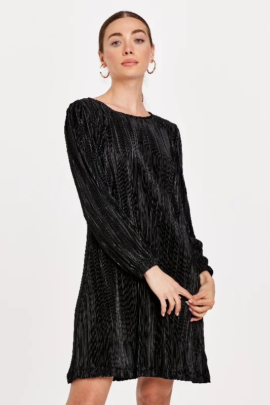 Special Price MONROE A-LINE DRESS BLACK FOIL