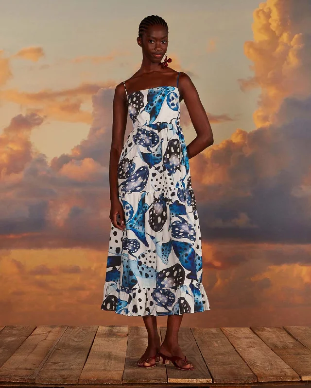 Sale Event Off-White Mantas Organic Cotton Maxi Dress