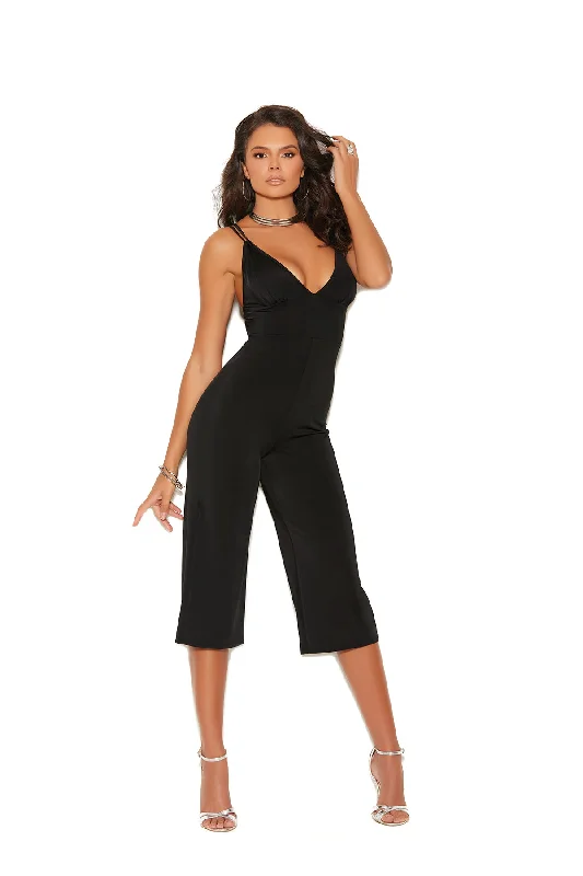 Price Buster Relaxed Lycra Deep V Jumpsuit